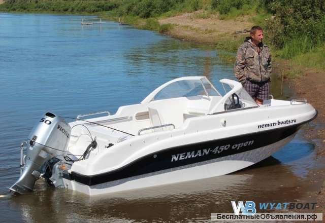 Лодку (катер) Неман-450 Open в наличии