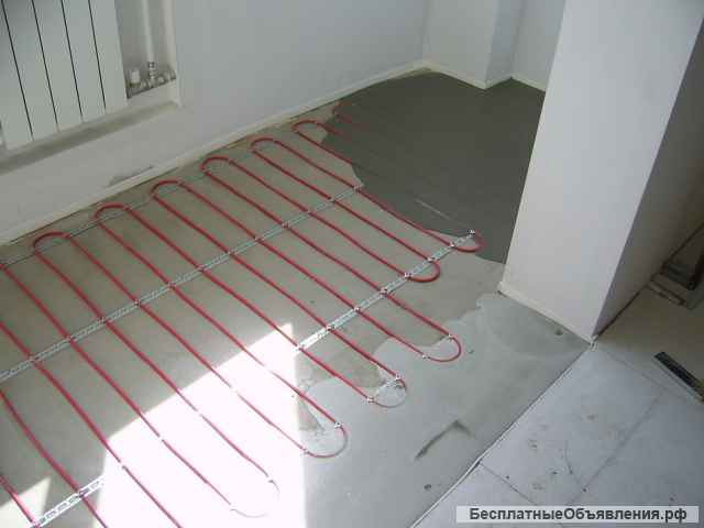 Тёплый пол. Кабель на катушке (под плитку и в стяжку).