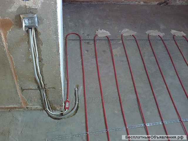 Тёплый пол. Кабель на катушке (под плитку и в стяжку).