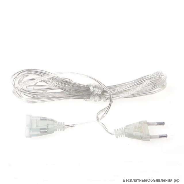 Удлинитель сетевого кабеля для гирлянд, длина 5 м