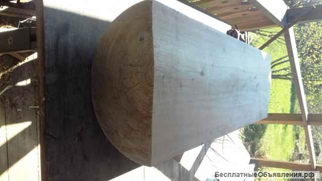 Ступени полукруглые из лиственницы