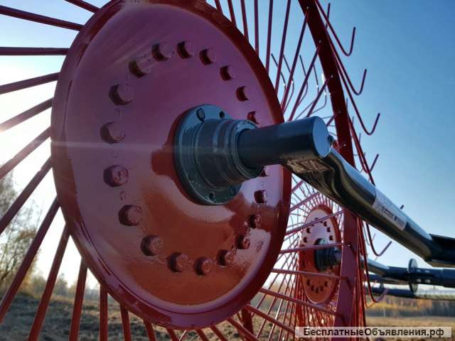 Грабли ворошилки усиленные ГВК-3,5М (5 колес, захват 3,5 метра, спица 7 мм)