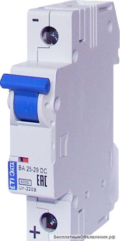 ВА 25-29 1p В 10A (10kA) Выключатель автоматический