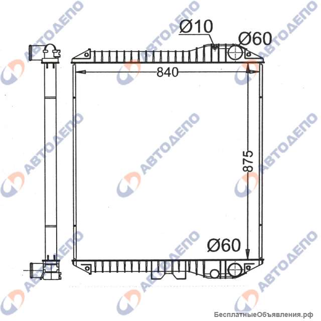 HINO PROFIA 2010-2015 Радиатор охлаждения двигателя