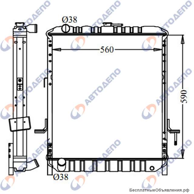 ISUZU ELF Радиатор охлаждения двигателя (арт. IS-0093-48)