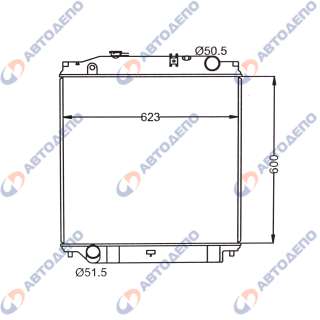 ISUZU FORWARD 1996- Радиатор охлаждения двигателя