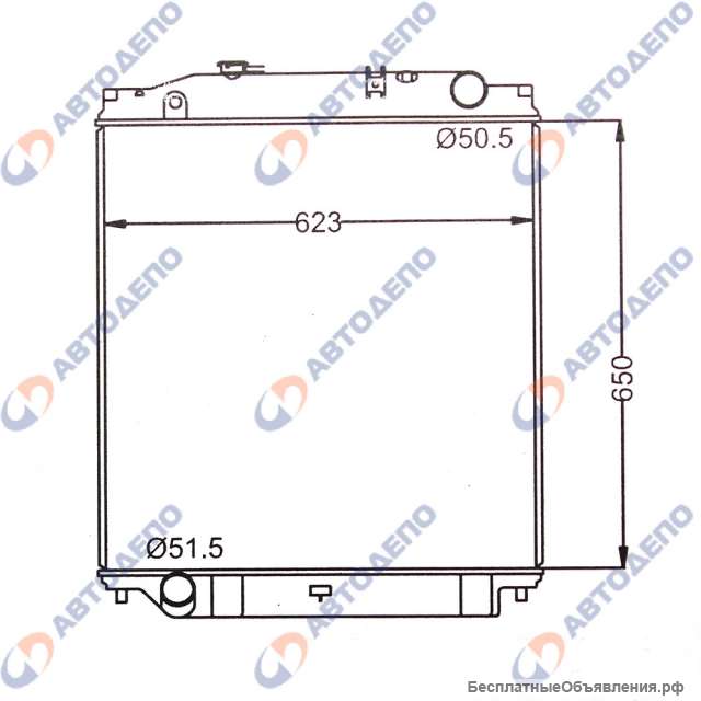 ISUZU Радиатор охлаждения двигателя IS-0103-36