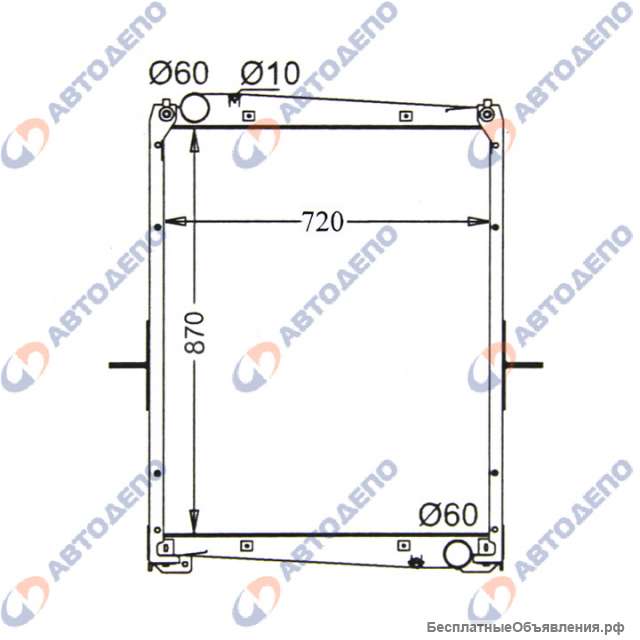 ISUZU GIGA 2010- Радиатор охлаждения двигателя