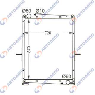 ISUZU GIGA 2010- Радиатор охлаждения двигателя