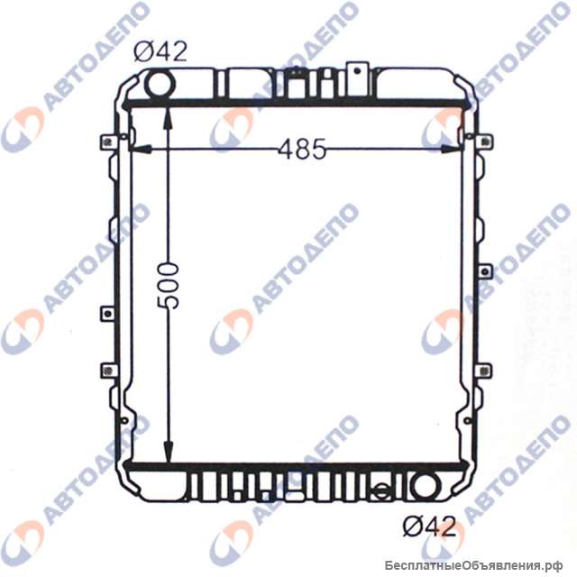 MAZDA TITAN Радиатор охлаждения двигателя (арт. MA-0151-48-K)