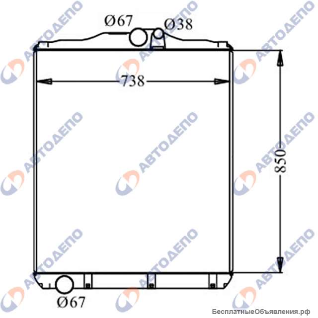 MITSUBISHI SUPER GREAT 1996- Радиатор охлаждения двигател