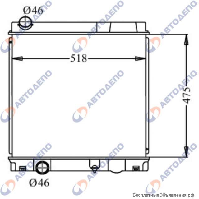 MITSUBISHI FUSO, CANTER 2002-2005 Радиатор охлаждения двигателя