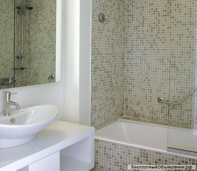 Ремонт санузлов под ключ, укладка кафельной плитки, керамогранита