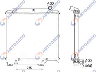 TOYOTA DYNA, TOYOACE 1996-1997, HINO RANGER 1996- 1999 Радиатор охлаждения двигателя
