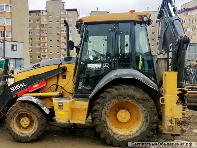 John Deere 315SL б/у экскаватор-погрузчик 2017 года