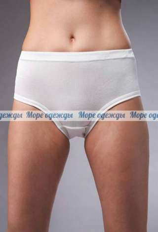Трусы женские хлопок 100% белого цвета производства Тамбов