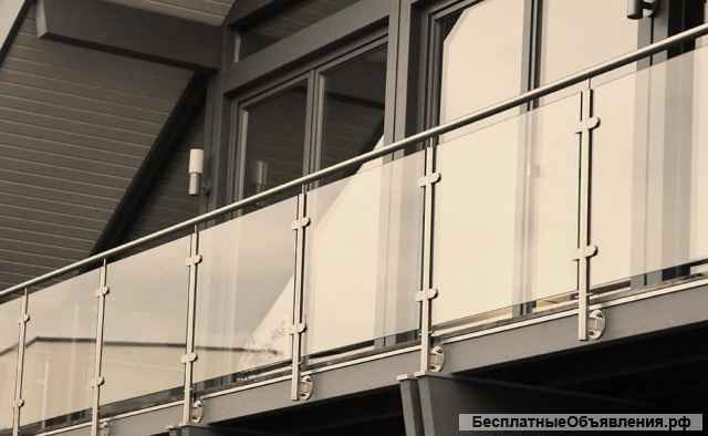 Стеклянные и цельностеклянные ограждения для лестниц, балконов, атриумов, парапетов