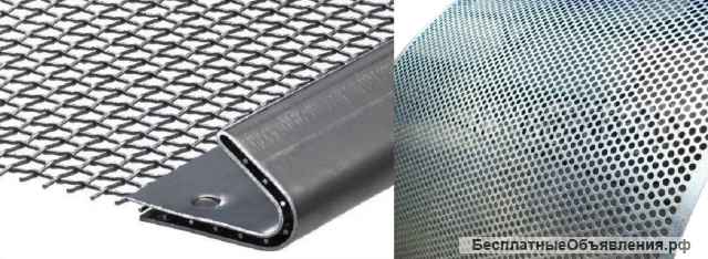 Износостойкие просеивающие сита для грохотов и бочек-бутар