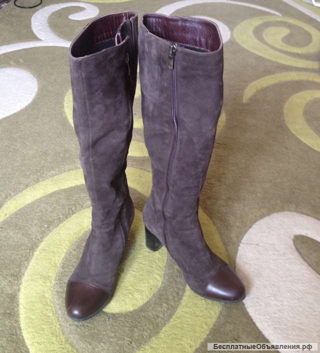 Cапоги замшивые