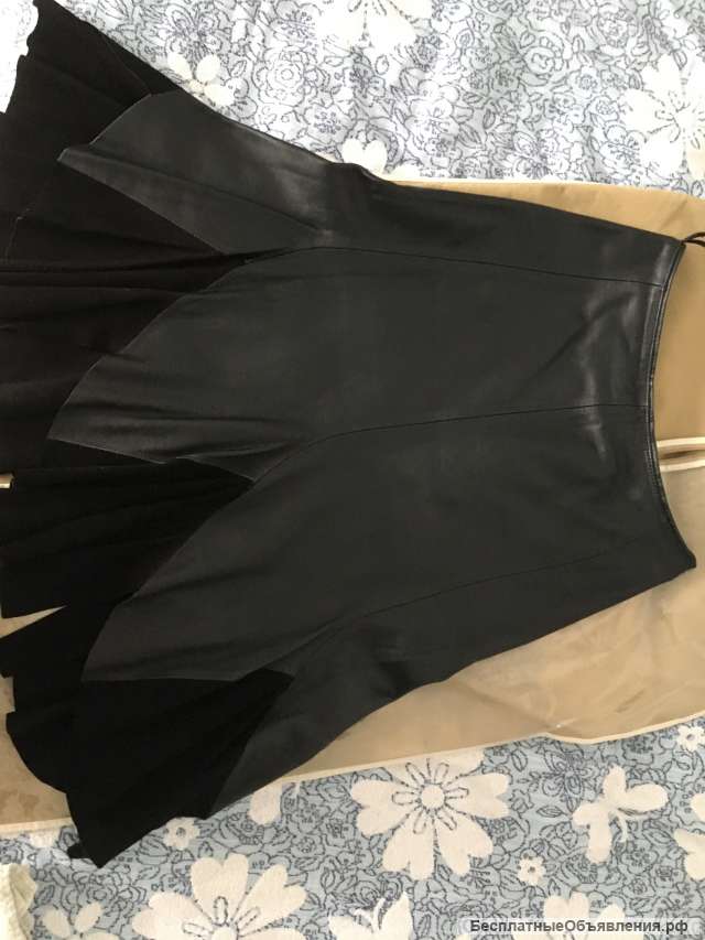 Юбка из натуральной кожи