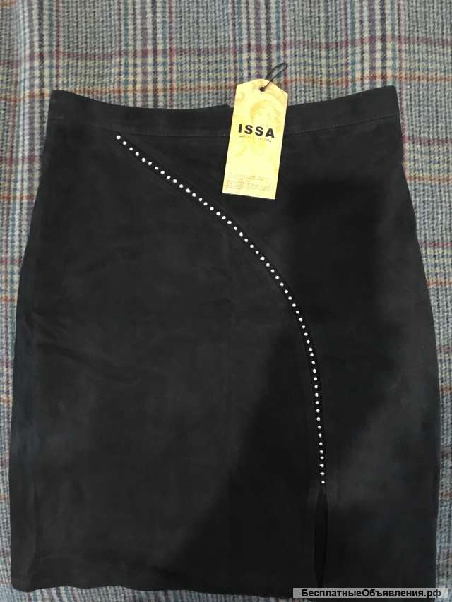 Юбка в натуральной замше