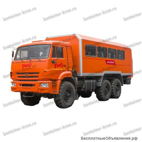 Вахтовый автобус для ремонтных бригад на шасси КАМАЗ 43118