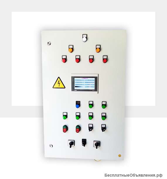 Шкаф управления ИТП отопление (2 насоса) и ГВС (2 насоса) и диспетчеризация