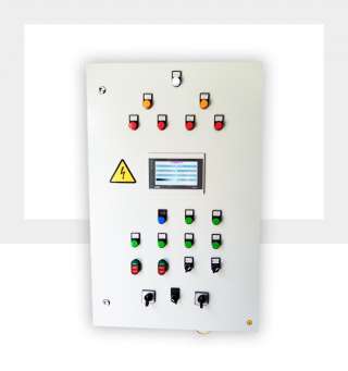 Шкаф управления ИТП отопление (2 насоса) и ГВС (2 насоса) и диспетчеризация