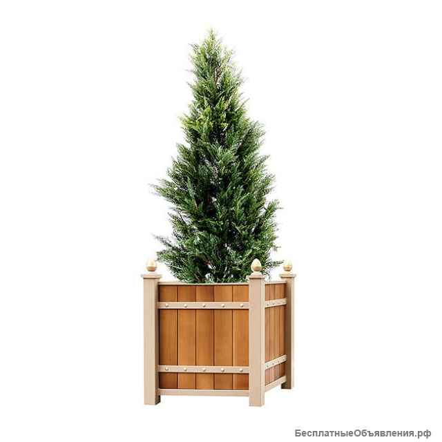 Деревянные кашпо, вазоны, цветочницы