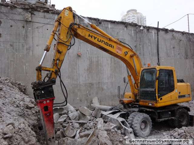 Аренда колесного экскаватора в Москве и МО