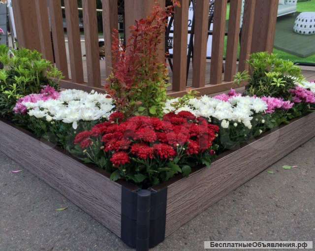 Грядки из ДПК