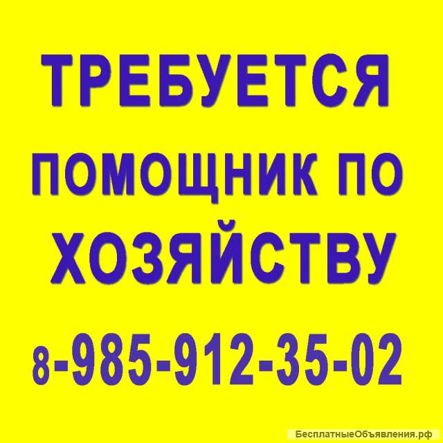 Помощник по хозяйству -Зеленоград