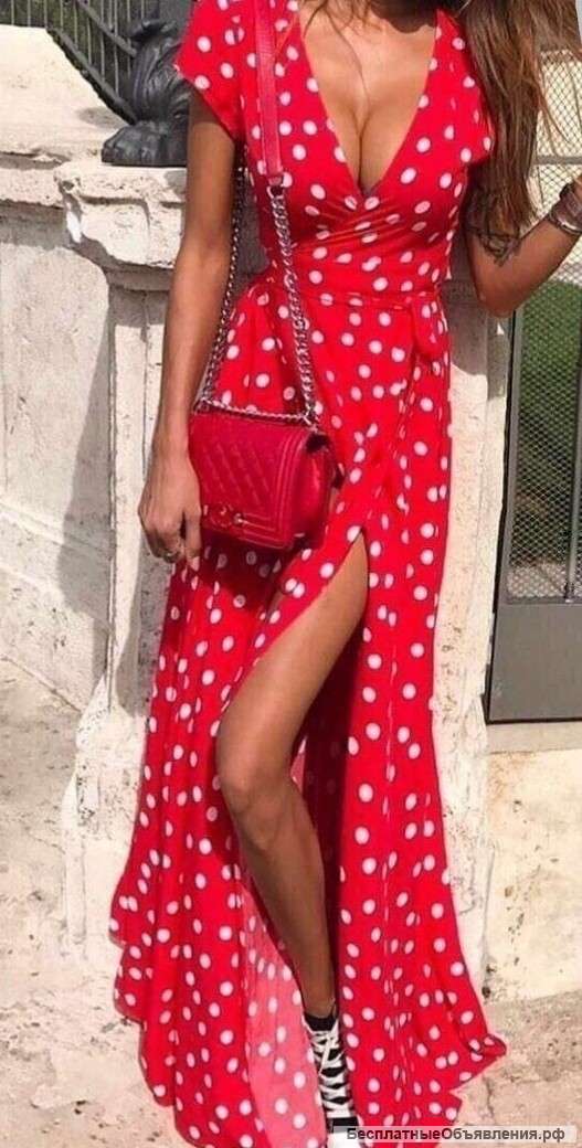 Платье в горох