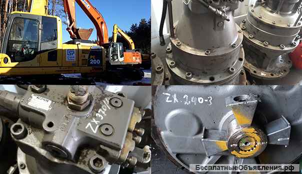 JCB JS330 разборка Редуктор в сборе с гидромотором оригинальные бу запчасти