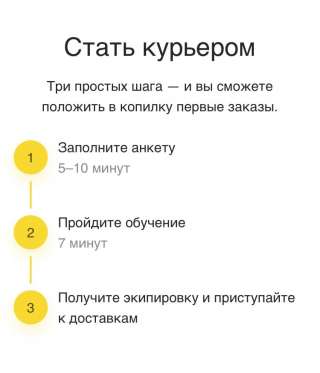 Курьер пеший