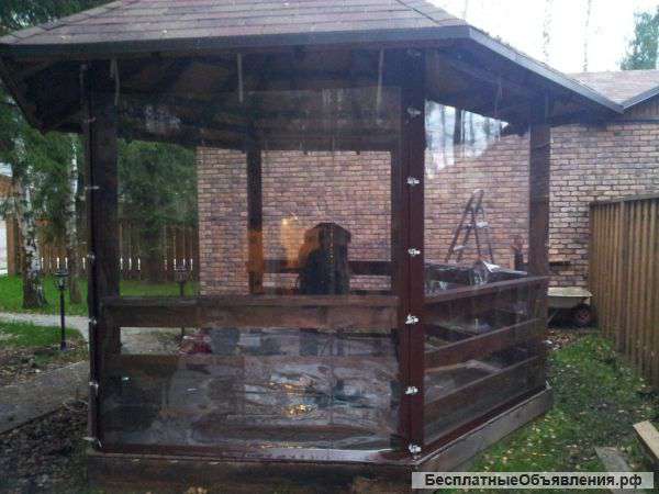 Изготовим защитные шторы для Вашей беседки или веранды