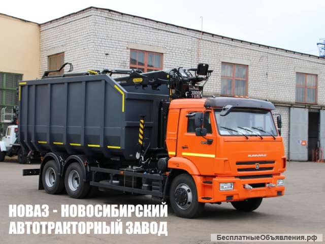 Ломовоз КАМАЗ-65115 (6×4) НОВАЗ с гидроманипулятором