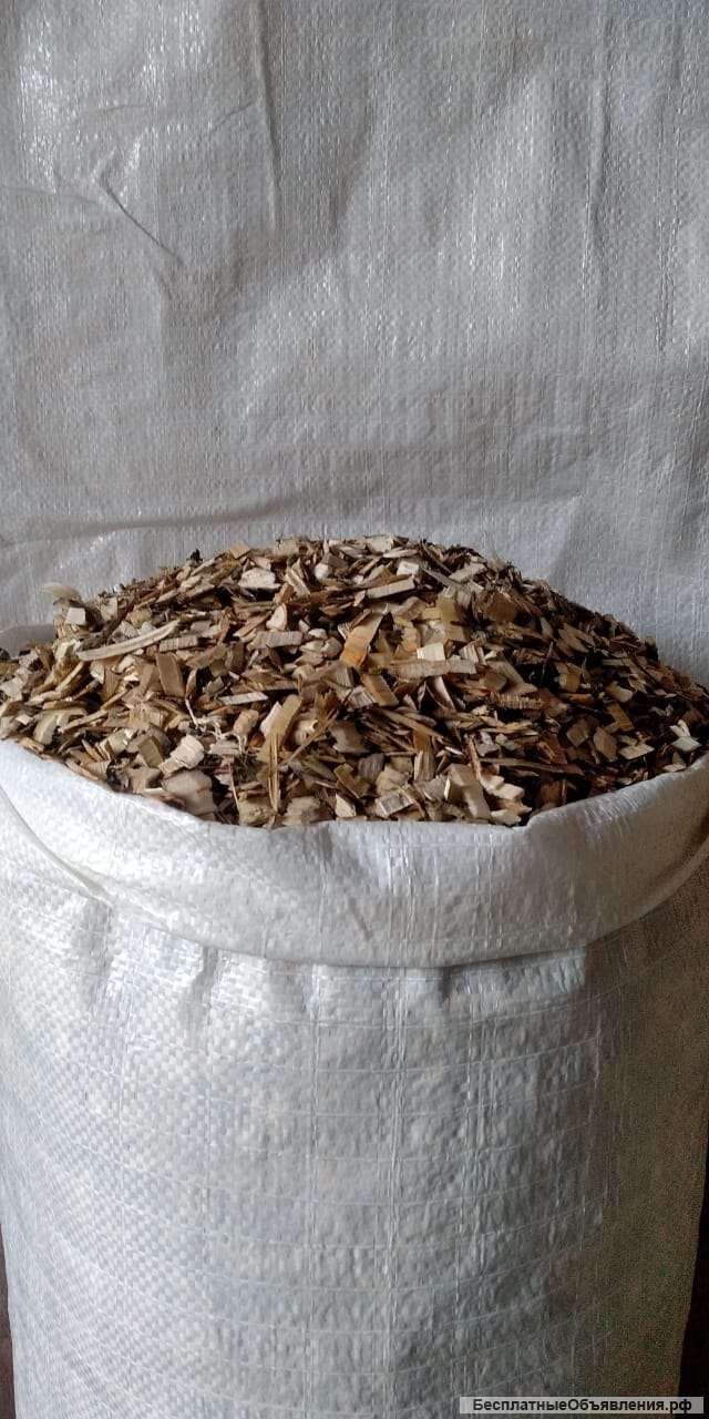 Щепа из лиственных пород дерева