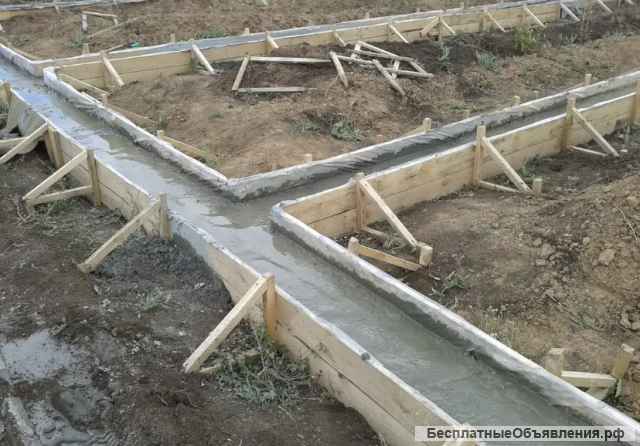 Фундамент под дом, дачу, пристройку. Бетонные работы