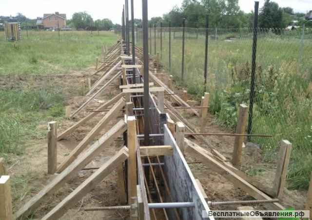 Фундамент под дом, дачу, пристройку. Бетонные работы
