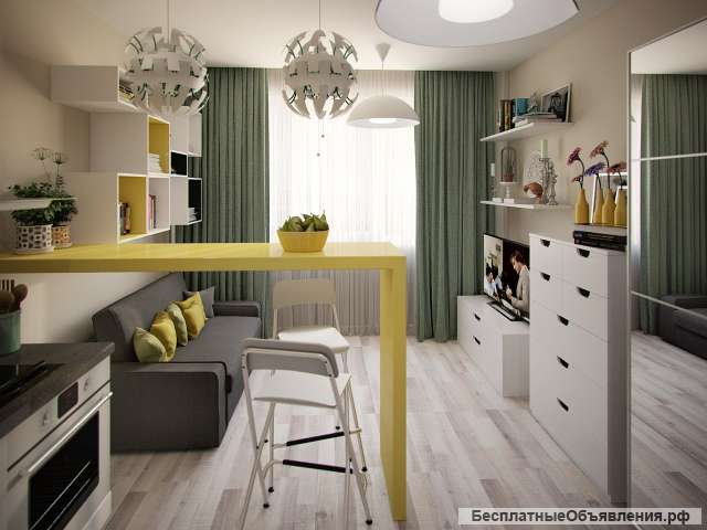 Квартира в окружении зелени в Адлере