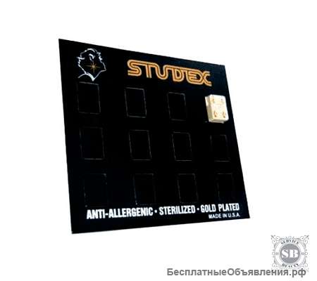 Стенд чёрный для сережек Studex