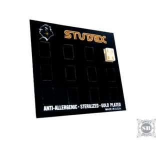 Стенд чёрный для сережек Studex
