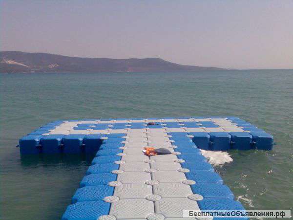 Модульный пластиковый понтон