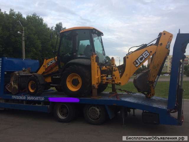 Перевозка спецтехники с грузовым эвакуатором, минитралом