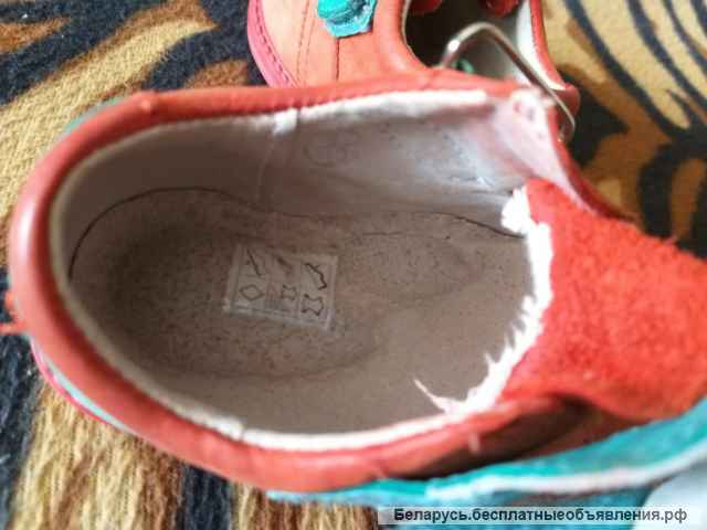 Туфли красные, р.19, б.у