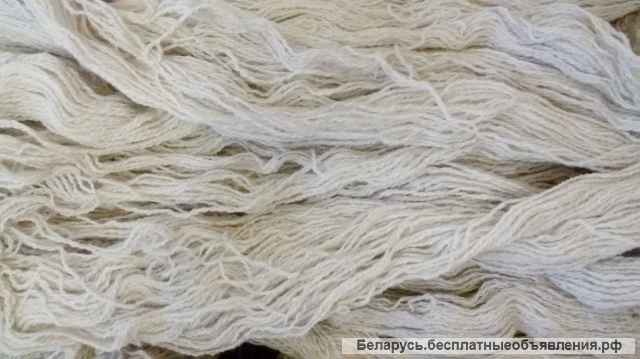 Пряжа-нитки из шерсти овец, деревенские, ручной работы