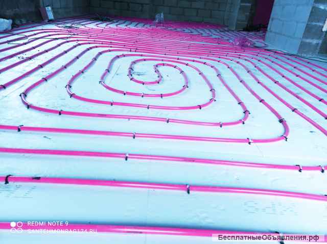 Монтаж отопления, водоснабжения, тëплый пол, обустройство скважины