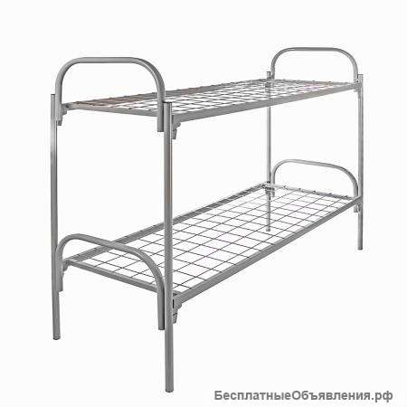 Двухъярусные и одноярусные мeтaлличecкие кровати для рабочих и строителей