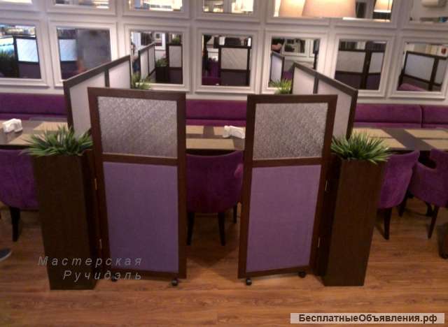 Декоративные перегородки для кафе